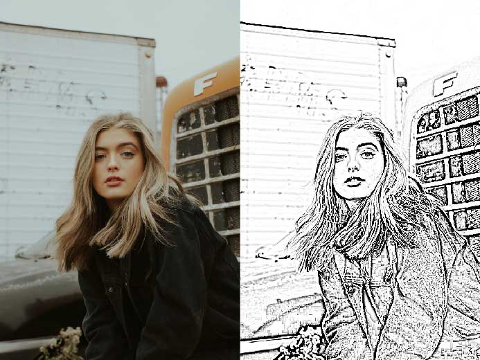 sketching result from imageonline
