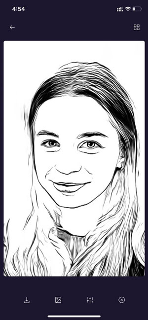 result of pencil drawing maker