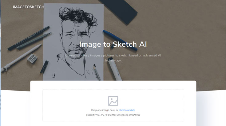screenshot of image to sketch